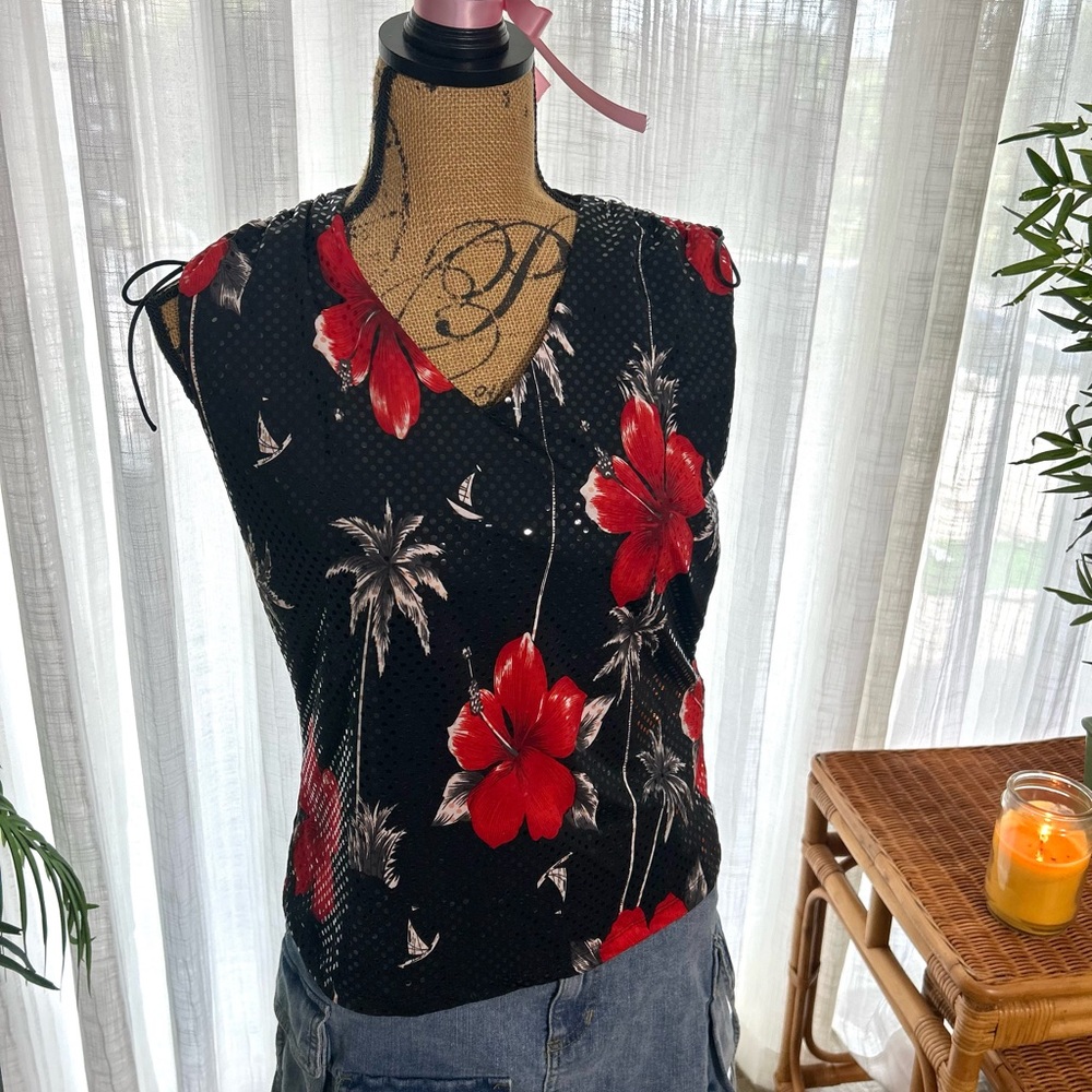 Y2K Vintage Floral Top
